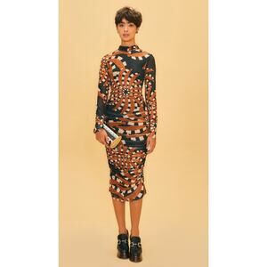 tadashi shoji embroidered illusion dress Heiss Embroidered Illusion Gown